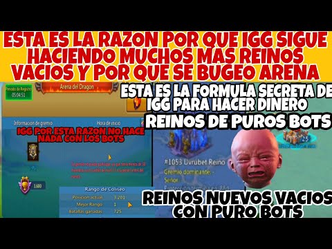 THIS IS THE REASON WHY IGG KEEPS MAKING MANY MORE KINGDOMS AND WHY ARENA GOT BUG -LORDS MOBILE