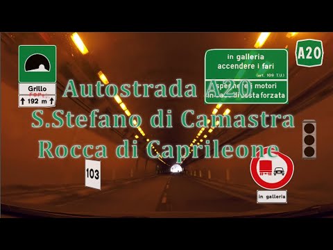 Autostrada A20 Palermo - Messina tratto S. Stefano di Camastra Rocca di Caprileone13/08/2021