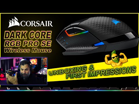 Corsair Dark Core RGB PRO SE Wireless Mouse Unboxing & Impressions