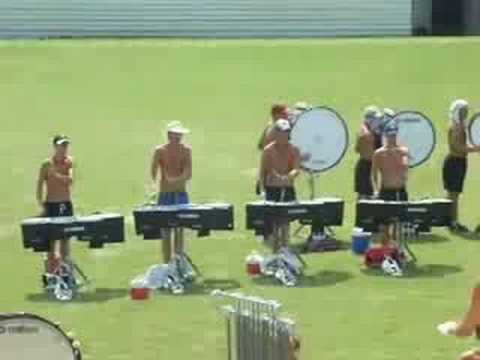 2008 Bluecoats percussion ensemble rehearsal (closer) 7/22