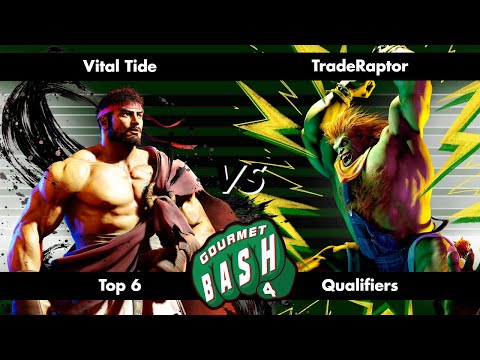 Vital Tide (Ryu) vs TradeRaptor (Blanka) - Gourmet Bash 4 - SF6 - Top 6 Qualifiers
