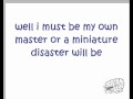 KT Tunstall miniature disasters lyrics