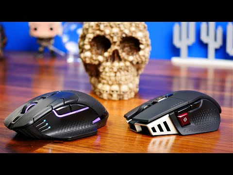 Corsair M65 RGB Ultra Wireless vs Corsair Dark Core RGB Pro - heavy boys!