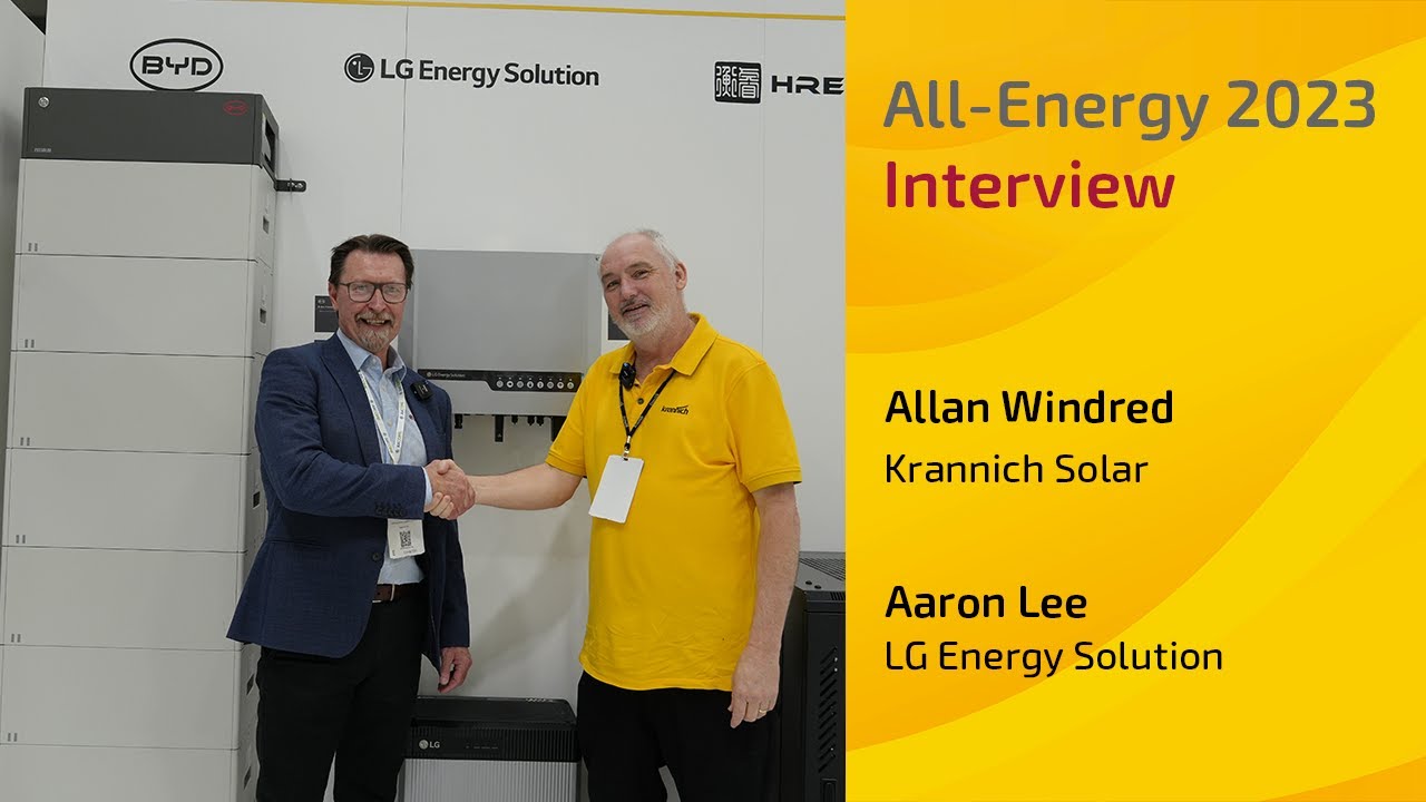 All-Energy 2023 Interview | Aaron Lee, LG Energy Solution - YouTube