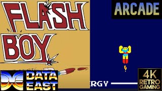 Flash Boy Arcade ( Data East 1981 ) 4k Gameplay