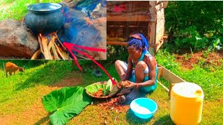 AFRICAN VILLAGELIFE#cooking *POISONOUS YAM* 4 Breakfast🔥⁉️