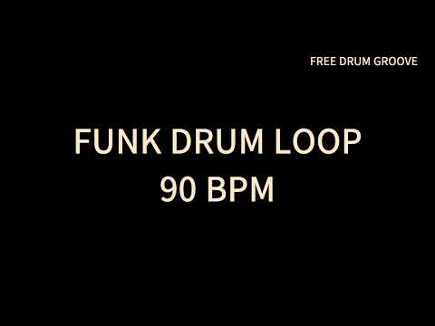 Funk Drum Loop 90 BPM / Easy Funk Drum / Groovy Drum Beat