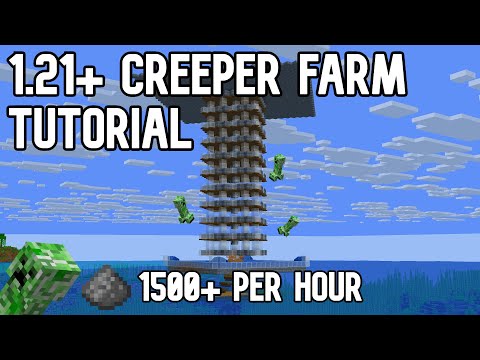 The only creeper farm you'll ever need... | Full 1.21+ Java Creeper Farm | 1500+ Gunpowder Per Hour