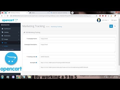 Opencart Marketing Campaign