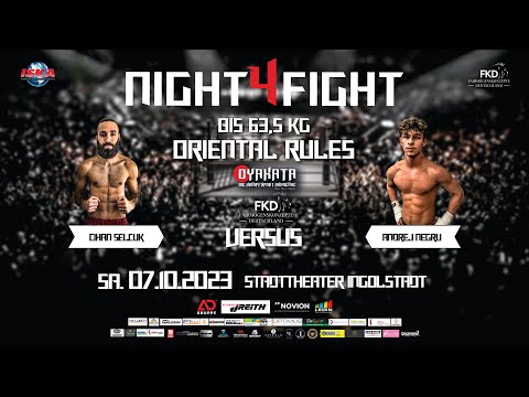 NIGHT4FIGHT 2023 - Selcuk VS Negru - WELTMEISTERSCHAFT - 63,5kg
