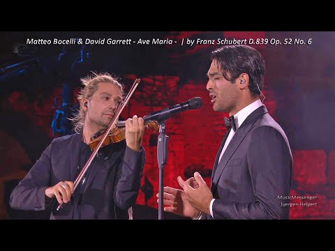 Matteo Bocelli & David Garrett - Ave Maria -  |  (in Italian) by Franz Schubert D.839, Op. 52, No. 6