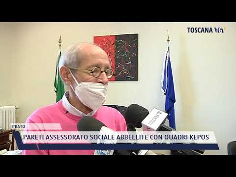 2021-10-19 PRATO - PARETI ASSESSORATO SOCIALE ABBELLITE CON QUADRI KEPOS