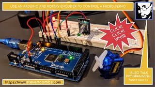 HOW TO: Build and code an Elegoo Arduino, servo, LED, and encoder rotary dial project.
