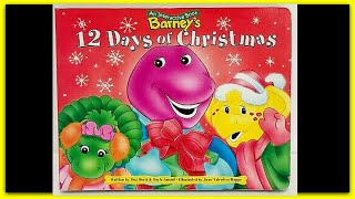 BARNEY &quot;BARNEY&#39;S 12 DAYS OF CHRISTMAS&quot; - Read Aloud Storybook for kids, children