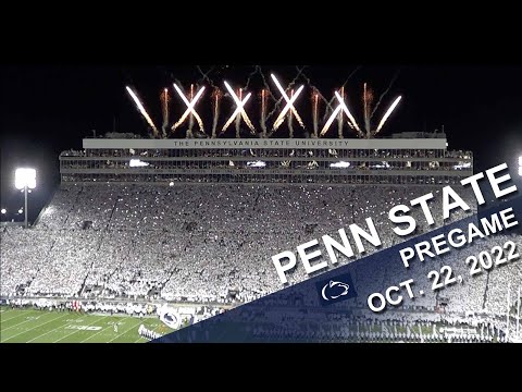 Penn State whiteout pregame.  October 22, 2022.