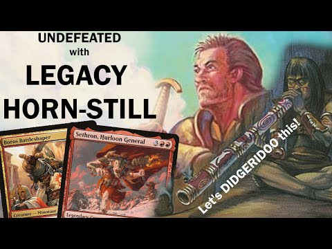 MESS WITH THE BULL, YOU GET THE HORNS! Undefeated Legacy Minotaur Didgeridoo HornStill Trophy! MTG