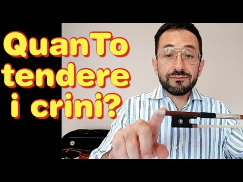 Preparare l'archetto del violino - Tendere i crini