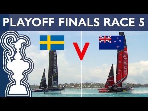 35th America's Cup LV Playoff Finals NZL vs. SWE Race 5 | AMERICA'S CUP