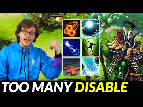 Miracle Slark got Destroyed by too many Disable Skills - Supream Rubick