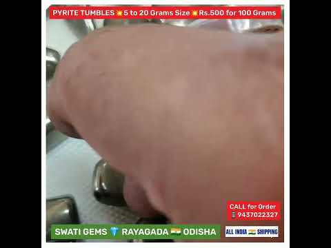 Rs.500 for 100 GRAMS 💥 5 to 20 GRAMS SIZE 🔺MONEY MAGNET PYRITE TUMBLES 🙏 WELCOME TO OUR SHOP