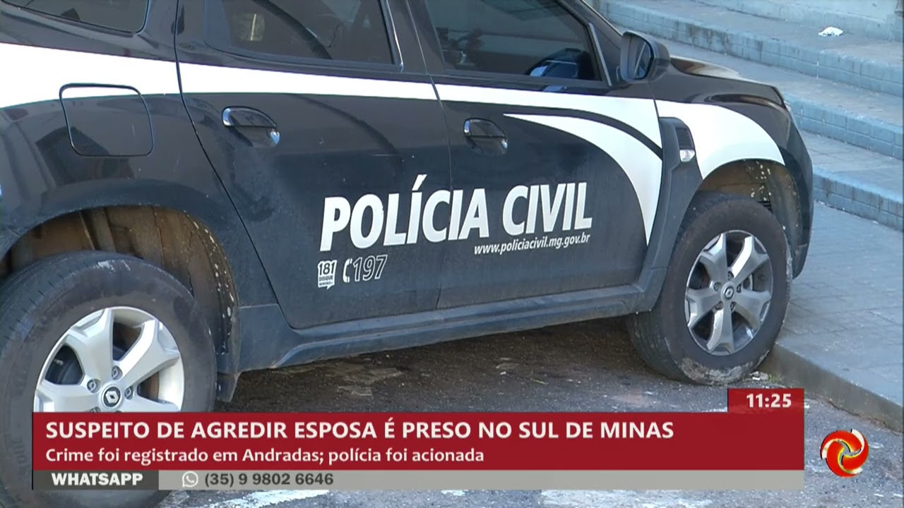 Homem é preso suspeito de agredir a esposa em Andradas
