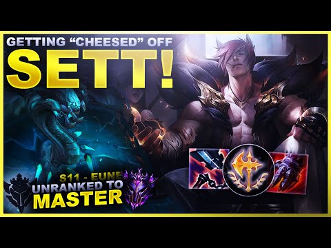 GETTING CHEESED OFF... SETT! - Unranked to Master: EUNE Edition | League of Legends