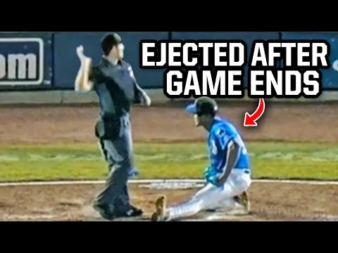 Pitcher ejected after game ends, a breakdown