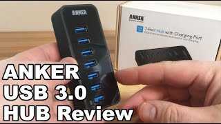 Video thumbnail for ANKER USB 3 0 7 Port Hub Review by HBT