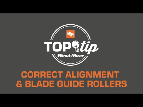 Top Tip | Correct Blade Guide Roller Alignment | Wood-Mizer