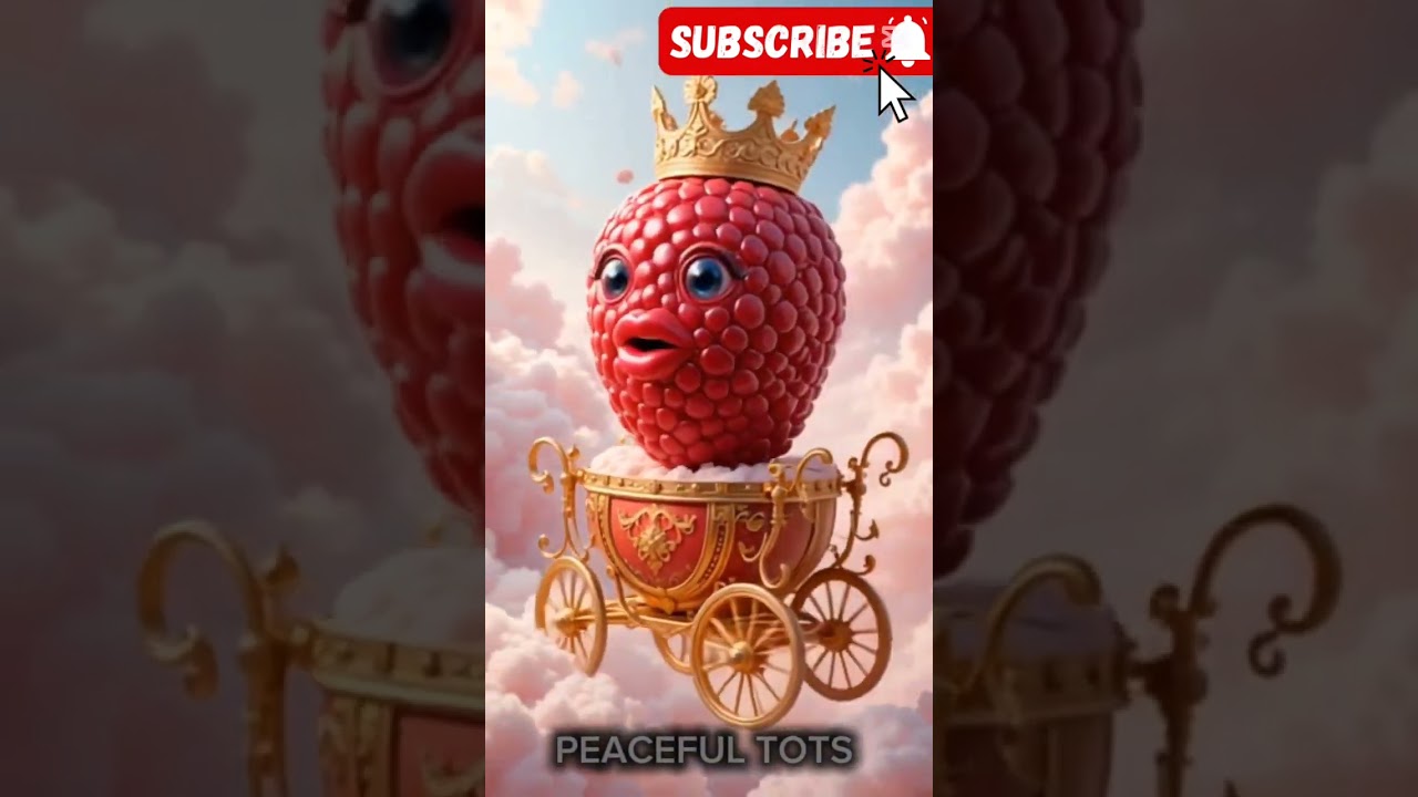 “Royal Fruits Reciting Alif Baa Taun Saa  🍌👑🍓 | Viral Short | Peaceful Tots”