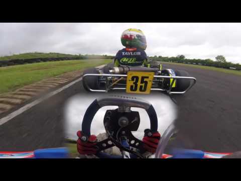 Fulbeck Kart Circuit practice lap with wheel view overlay