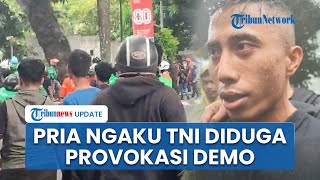 Tampang Pria Mengaku Anggota TNI Diduga Provokasi Demo di DPRD Sumut, Ketangkap Basah & Diinterogasi