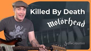 How to play Killed By Death by Motorhead - Guitar Lesson Tutorial ST-385 RIP Lemmy Rock Guitar Metal