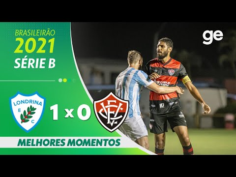 Gols e lances de Londrina x Vitória