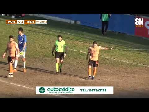 Gol de #Berazategui:Martinangeli pone el 2-0 ante #ElPorvenir