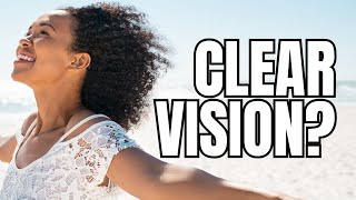 How can you protect your eyes by absorbing damaging blue light and supporting clear vision?