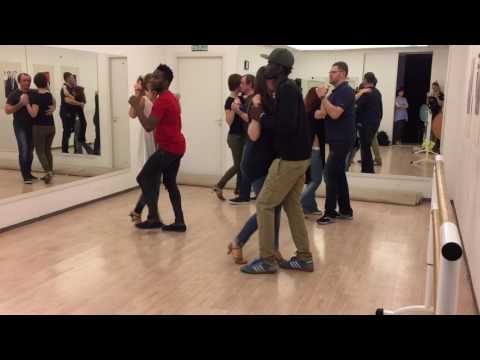 Kizomba lesson with Aladje & Elena. Intermediate level
