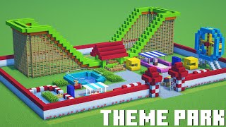 Minecraft Tutorial: How To Make A Theme Park (10+Theme  Park Builds Hacks)
