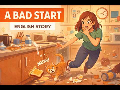 The Clumsy Morning โ๐ฅ | Learn English with a Story