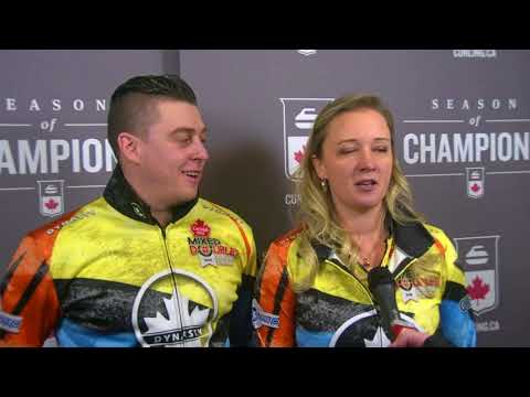 2018 Canad Inns Canadian Mixed Doubles Trials - Media Scrum - Draw 2