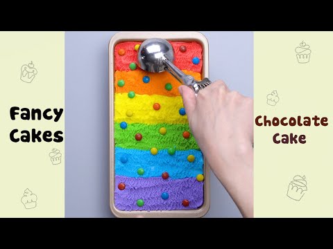 Rainbow Chocolate Dessert