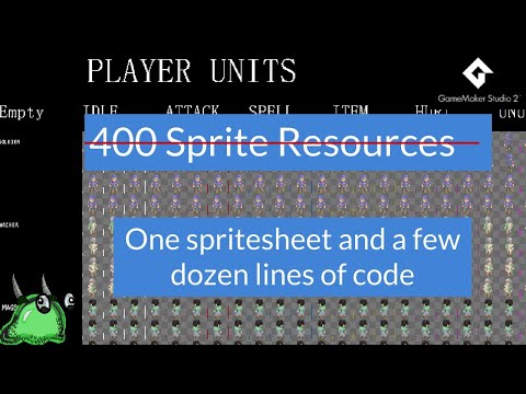 Gamemaker Studio 2 Animations Using A Spritesheet Only