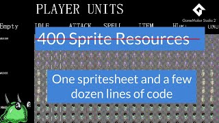 GameMaker Studio 2: Animations using a spritesheet only