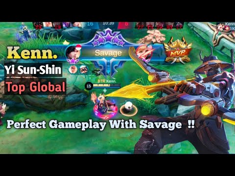 SAVAGE!! Top Global Yi Sun-Shin Fast Farming By BTR•Kenn. - Mobile Legends