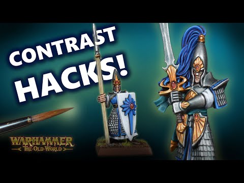 Contrast Hacks! Painting High Elves for Warhammer: The Old World! Tutorial