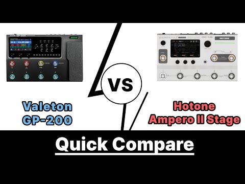 Valeton GP-200 vs Hotone Ampero II Stage (Basic tone compare)