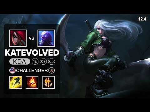 KatEvolved Katarina Mid vs Ryze - NA Challenger - Season 12 Patch  12.4