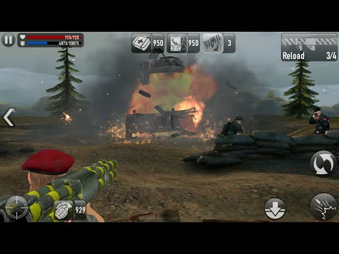 Frontline Commando: D-Day Gameplay | Map : - Juno | Mission : - 10 ( Juno : Day-2 0545Z )