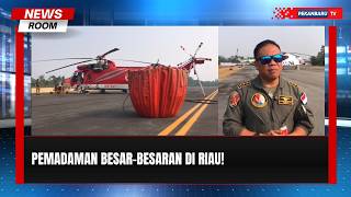 Pemadaman Karhutla Riau Diperkuat Empat Helikopter