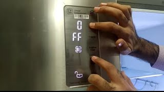 how to Activate Demo Mode in LG side  by side Refrigerator